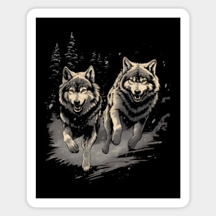 Grey Wolves Wolf Animals Adventure Sticker